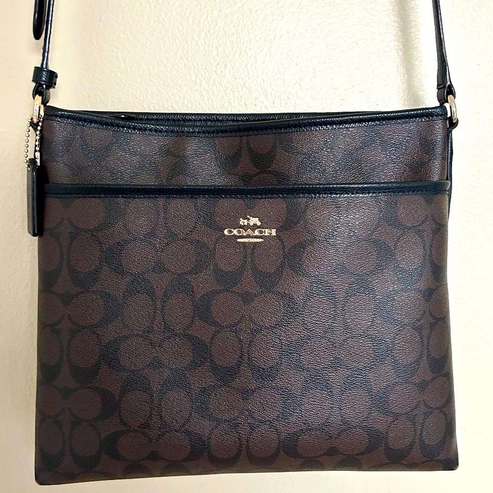Coach Signature Monogram Crossbody Bag